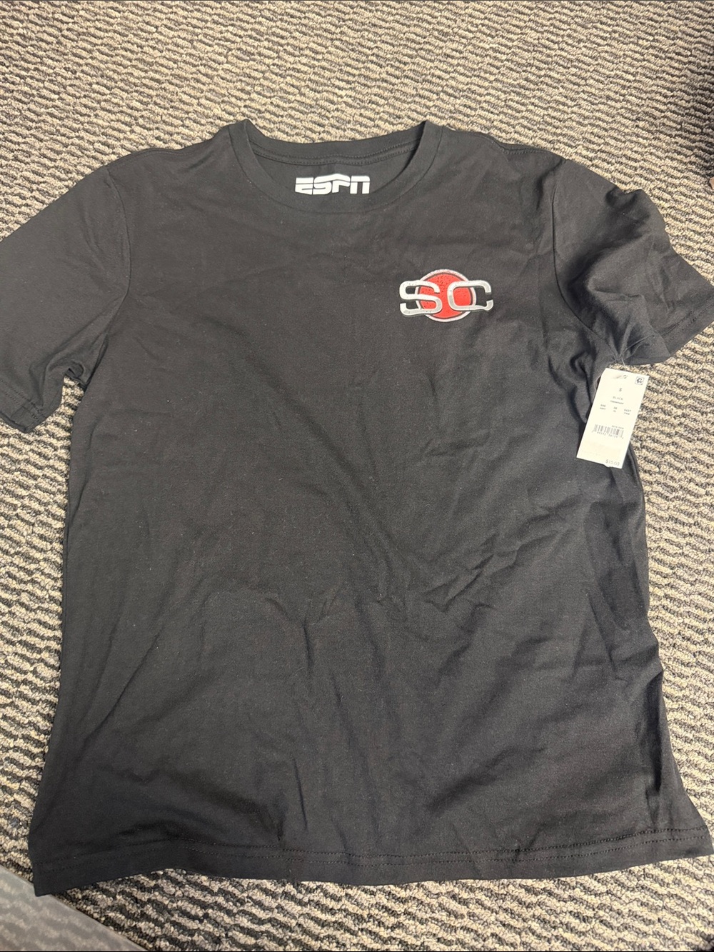 ESPN SportsCenter Black Short-Sleeve Logo Tee